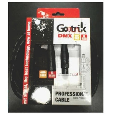 Cable Gotrik Para Micrófono Xlr-Xlr Negro 1.5 Mts, Gpp-1.5b